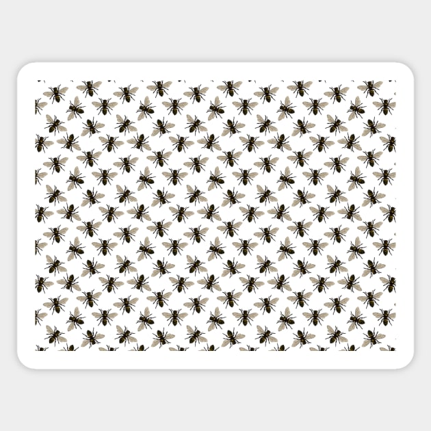 Honey Bee Pattern | Bees | Bee Patterns | Save the Bees | Honey Bees | Sticker by Eclectic At Heart